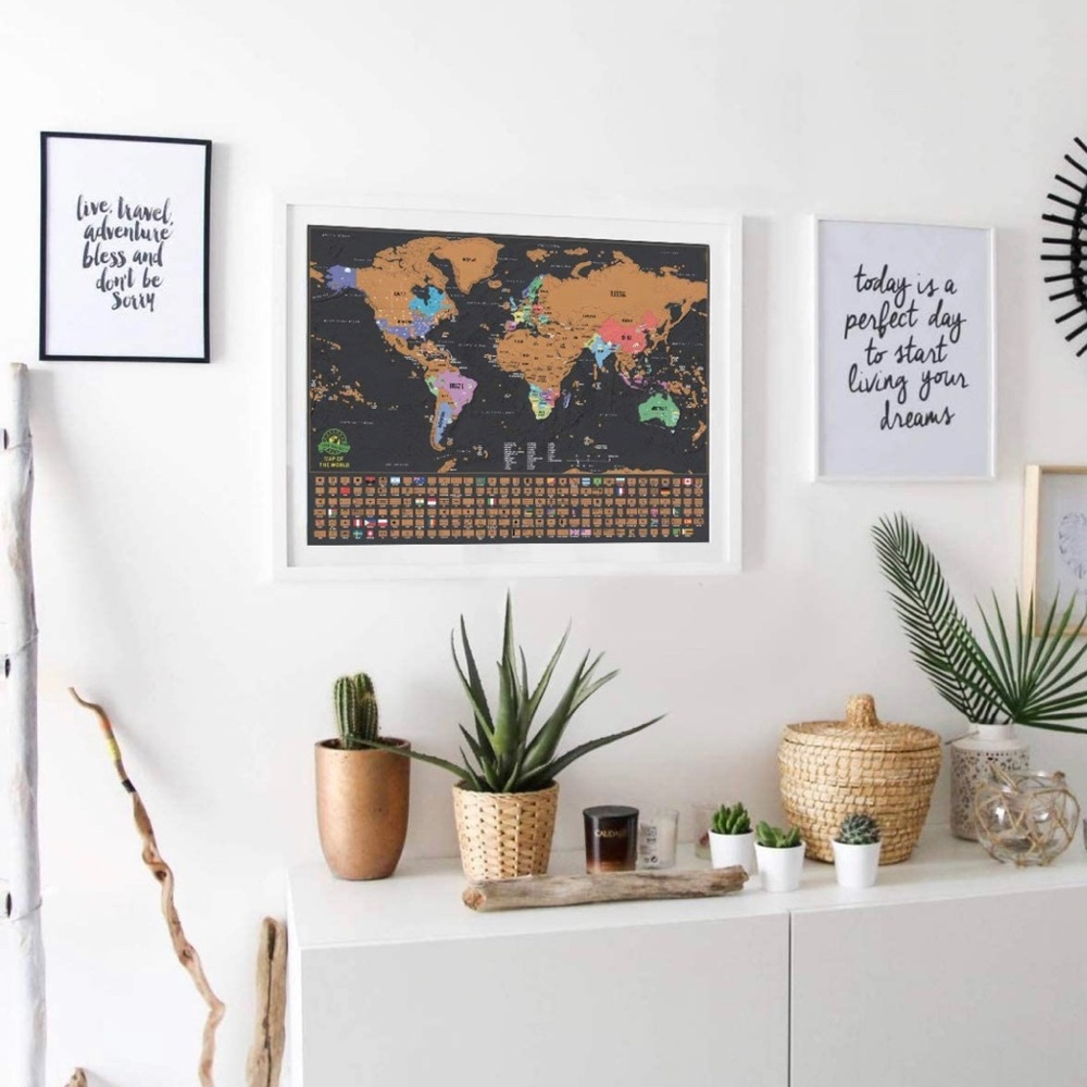 NWT Large Travel Scratch Off Travel Map